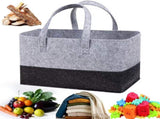 5 pcs Tote bag, bag, foldable basket, large bag, felt tote bag, reusable V1188-MS-313-0626