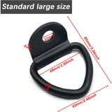 Lashing Ring 6 Pieces D-Ring Anchor 85 X 63 Mm, Black Heavy Duty Lashing Rings Load 300Kg For V1188-MS-227-0802