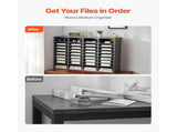 Literature Organizer, 36 Compartments Office Mailbox with Adjustable Shelves, Wooden Mailbox Sorter V952-WJJEKBHB36G93NKYIV0