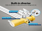Cefito 9'' Rain Shower Head Set Handheld Round High Pressure Twins Tap Chrome SHOWER-A1-RO-9-SI-TAP-RO