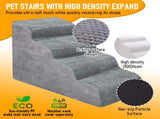 Non-Slip 4 Tiers Dog Ramp/Step/Stair Foam Dog Steps for High Beds or Couches V985-4TIERSDOGRAMP