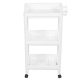Bathroom Tower Shelf Plastic Freestanding Storage Rack Organizer Multifunctional Shelving Unit for V1294-YM0706-3112230061615
