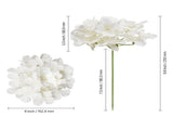 Artificial Flowers, 105 pcs Real Looking White Silk Fake Hydrangea Bulk, White Faux Bridal Shower V952-RZXQBS105PCSKMGDN001V0