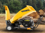 Ducar D70 7HP Wood Chipper Electric Start Shredder Mulcher Grinder Petrol in Yellow WCP-D70-YLBK