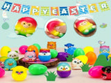 18 Sets Prefilled Easter Eggs with Mini Squishy Toys V728-LP601100082781116