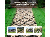 Gravel Grid, 2 Inch Depth, 32.81 x 9.84 FT / 10000 x 3000 mm, 1880 LBS Per Sq ft Grass Ground V952-JDWG2INCH328XV8M0001V0