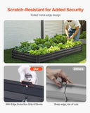 Metal Raised Garden Bed, 8 x 4 x 1 ft Outdoor Galvanized Box, with Open Bottom, Large V952-JSFXZZC841FT6MVQ8V0