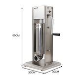 Pronti 5L Stainless Steel Vertical Sausage Stuffer SSG-STR-VTL-5L