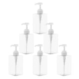 6-Pack Refillable Shower Dispenser Bottles for Soap, Lotion, Travel, Portable Bathroom Storage V1370-AZ4-14043