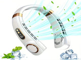 New Neck Hanging Fan Portable Mini USB Fan Personal Cooling Turbine Small Charging Quiet V1232-GBFS002
