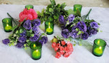 20 Pack Green Glass Votive Candle Holders Table Centreoieces Xmas Wedding Anniversary Event Recption V382-GREENCHX20