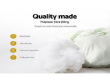 Giselle Bedding 4 Pack Bamboo Pillow Family Hotel PILLOW-BAM-2M2F