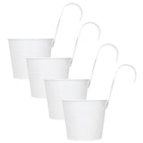 4Set Flower Plant Succulent Pot Wall Mounted Iron Planter Garden Balcony Accessory V1294-YM0901-3111210030311