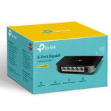 TP-Link TL-SG1005D 5-port Desktop Gigabit Switch, 5 10/100/1000M RJ45 ports, plastic case,Supports V1202-V2-NWTL-SG1005D