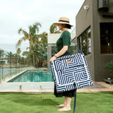 Lazy Dayz Fold Up Beach Lounger - Makena V915-LD0121-MK