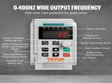 VFD 5HP, 4KW, 18A, 1 Phase 220V-240V Input to 3 Phase 220V-240V Output Variable Frequency Drive, V952-BPDSQ5HP0000AMGB0V7