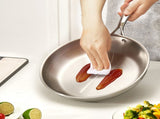 Tri-Ply Stainless Steel Frying Pan, 3 Piece , Cooking Skillet with Heat-Resistant V952-BXGCGSJTBXG8CNBK6001V0