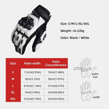 Men's Genuine Leather Motorcycle Riding Gloves High Quality Protective Racing Gear V1366-AZ2-W-18263