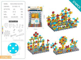 DIY Screw Assembly Building Blocks Set for Kids Ages 3-6 Creative Educational Toy with Wrench and V1341-ZY-8T7NY9HN-490PCS