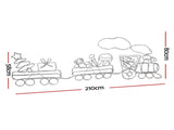 Jingle Jollys Christmas Lights 210cm Train 631 LED Decorations XMAS-MOT-D-TRAIN-MC