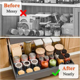 CARLA HOME 2 Pack Pull Out Cabinet Organizer Expandable for Cabinets with Adjustable Slide Out V178-36209