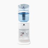 Luxurious White Benchtop Hot and Cold-Water Dispenser with Filter Bottle and LG Compressor V502-AIMEXSO1100HE20