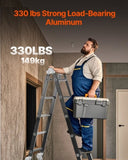 VEVOR Multi-Purpose Folding Ladder 7-in-1 4 Step 15.5ft with Scaffolding Plank V952-DGNZDTLHJ4JPVKGVPV0