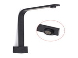 Black Gooseneck Arm High Rise Wall Mounted Bathtub Square Spout Water Outlet V1233-SP910BL