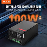 CO2 Laser Power Supply, 100W, Power Supply for 100W Laser Tube, Constant Current Protection, Open V952-EYHTJGGDY1000KR1IV7