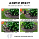 Steel Landscape Edging, 5-pack Steel Garden Edging Borders, 39" L x 5" H Strips, Hammer-in Edging V952-CPPZ5INCH162R3IS3V0