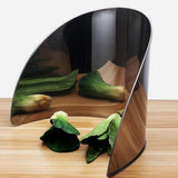 Stainless Steel Cutting Board Baffle, Plated Silver Splatter Proof Guard, Practical Kitchen V1192-AZ-W-19369