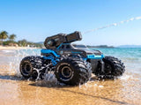 Keezi Kids Amphibious 2.4GHz Remote Control Car Boat with Water Spray Blue RC-CAR-WTR-BU