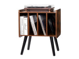 Record Player Stand, 2 Tiers Turntable Stand with 4 Cabinets, Holds up to 100 Albums, Wooden Vinyl V952-DCJZJDLK2CMZ4P6V1V0