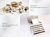 CARLA HOME 6-Layer Large Jewelry Organizer Box for Women with Mirror, Drawers, Hooks & Dividers for LSB-36229