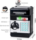 Smart ATM Piggy Bank with Password Lock & Coin Slot Educational Money Box for Kids, Saves Coins & V1107-CS-ETCQG