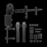 1.8m Sliding Barn Door Hardware Heavy Duty Sturdy Kit V63-827281