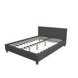 Milano Sienna Luxury Bed with Headboard - Charcoal No.35 - Single ABM-10002031