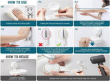 2 Pack Soap Dish Suction Cup Soap Holder, Double Layer Strong Sponge Holder for Shower, Bathroom, V1189-LC-AMZ-00270