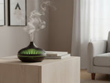 (2-Pack) 550ml Wood-Grain Ultrasonic Aroma Diffuser and Humidifier with 7-Color LED Night Light and V1265-AU-178-SHENMU-2