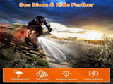 Bike light - IPX6 waterproof - Front and rear light - Rechargeable - Type-C charging port - 56 V1259-DP01-BO-35