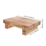 Small Foot Stool Footstool Wood Elevation for Feet and Legs Home Users Bathroom Use 1Pack V1192-AZ-W-28901