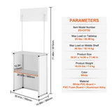 Portable Tradeshow Podium Table, 785 x 380 x 1815 mm, Display Exhibition Counter Stand Booth Fair V952-LSZST20DCSHFJDPZYV0