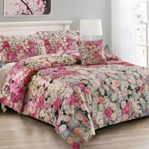 Georges Fine Linens Evaline Quilt Cover Set Super King V442-MFL-QUILTCS-EVALINE-MULTI-SK