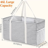 Foldable Shopping Tote with Metal Frame, 46 L V1237-ZY-908-099
