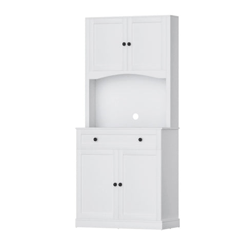 Artiss Buffet Sideboard Cabinet Cupboard Pantry Storage Shelves Hutch White FUR-W-SIDE180-01-WH-AB