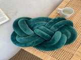 Knot Ball Ring Shape Cushions,17.7" Super Soft Knot Ball Green Spandex Throw V1366-AZ2-W-06078