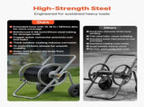 Water Hose Reel Cart, 6096/9144 cm High-Pressure Garden Hose Cart, Hoses Reel Carts with Two Wheels, V952-SGJPC2JLTG20Y0269001V0