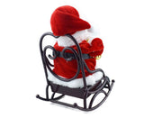 2024 Playing Saxophone Santa Claus in Chair with Music Electric Funny Santa Decoration V1263-JX-1362