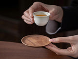 6pcs Wooden Drink Coasters with Holder for Household Freezer Fridge V1263-JX-5437