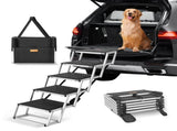 Dog Stair for Cars, Wide 5-step Dog Car Steps, Folding Dog Car Ramp with Nonslip Surface, Portable V952-KZDGLT5STEP1DLM2TV0